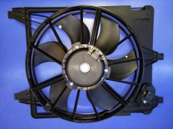 Вентилятор охлаждения (в сборе) Renault Clio I, symbol I, Logan, Sandero, Sandero (Stepway I), Megane (арт. LFc 0969)